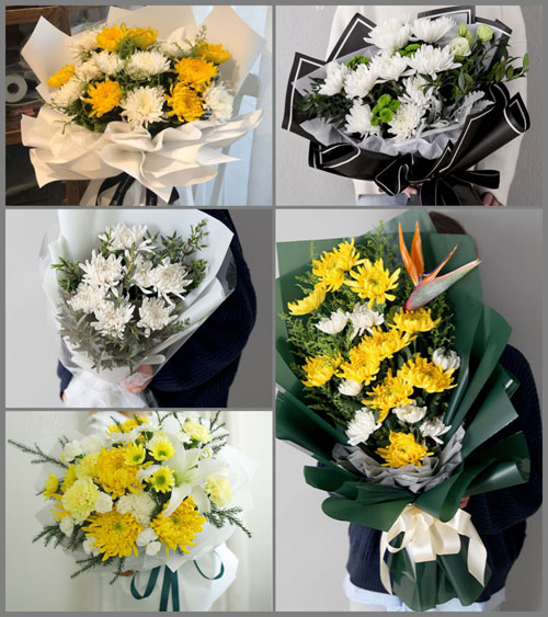 江苏镇江京口区白事花束代送